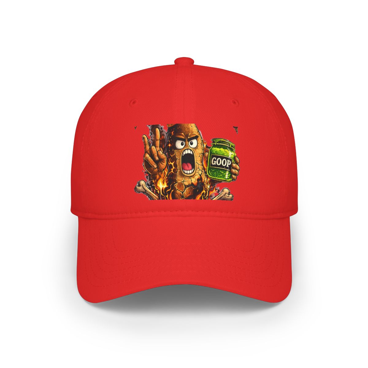 Bungulators Only Flaming Peanut Party Hat Goop Meme Internet Chaos Style Hat