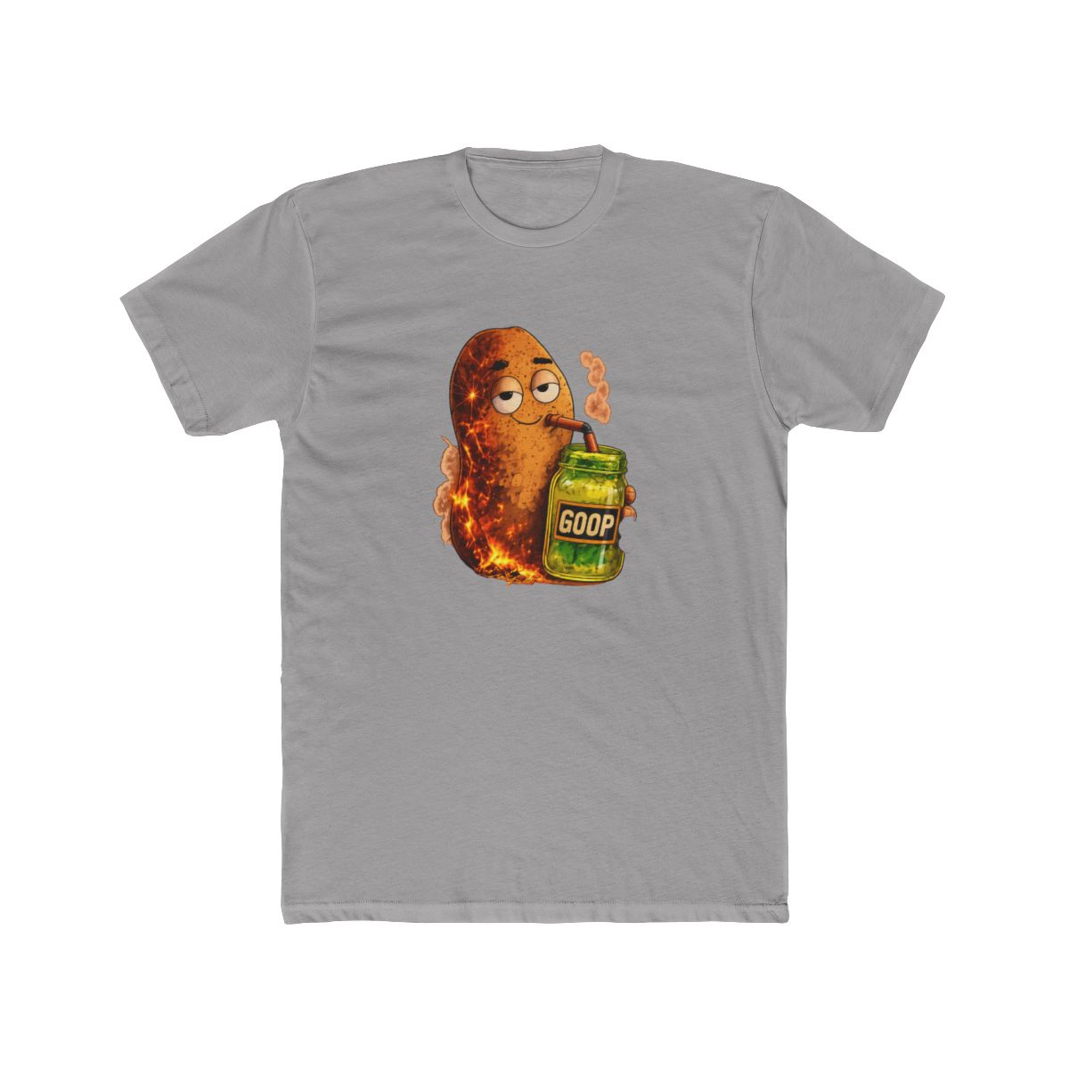 Bungulator Goop Sip Chill Flaming Peanut Jar Meme T Shirt - Absurd Humor Gift