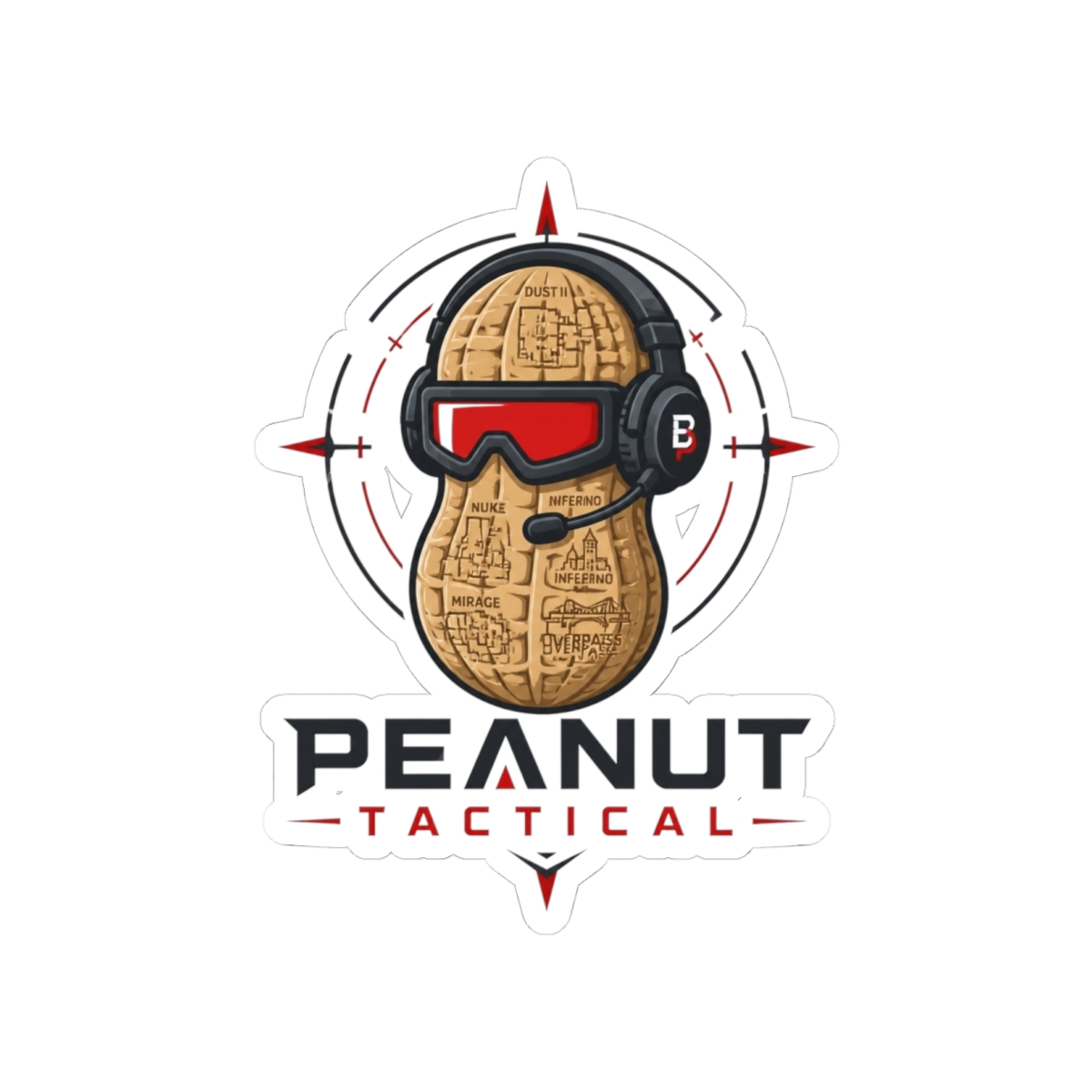 TheBurntPeanut "Peanut Tactical" Sticker